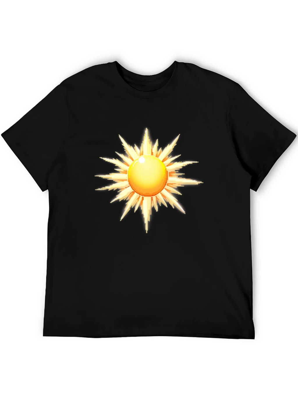 Radiant Sun Graphic Black T-Shirt product image 5
