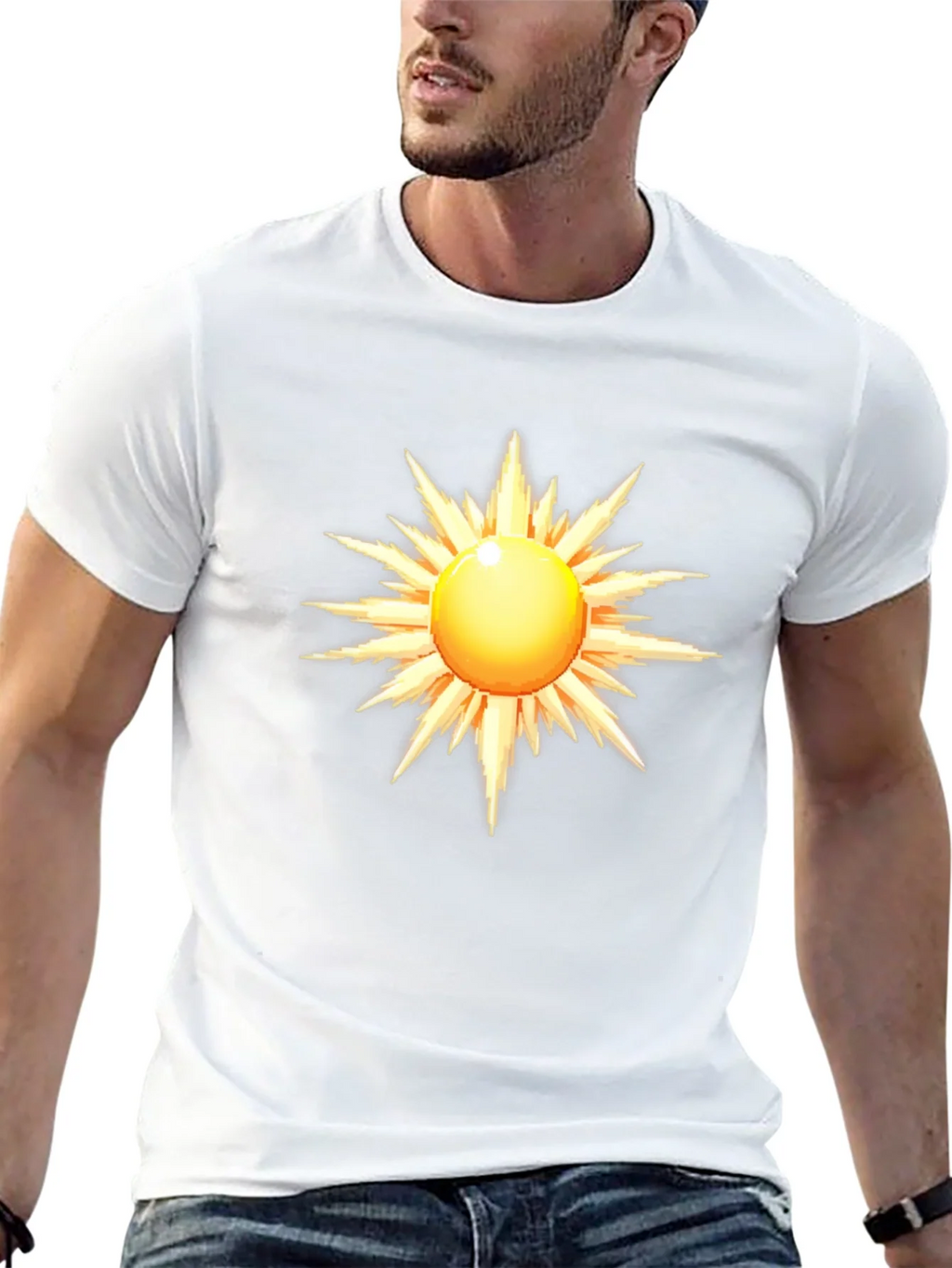 Radiant Sun Graphic Black T-Shirt product image 12
