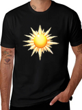 Radiant Sun Graphic Black T-Shirt product image 1