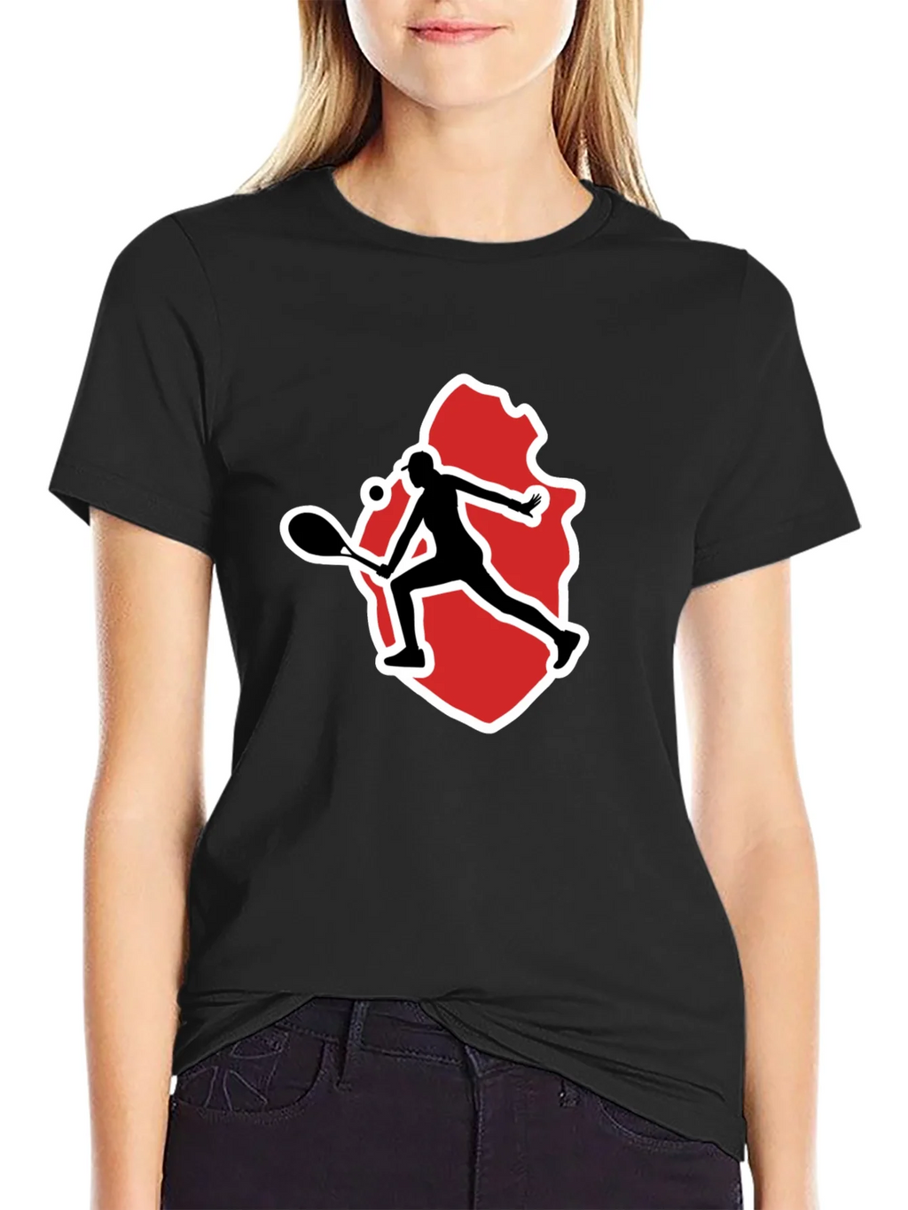 Tennis Player Graphic Tee - Black product image 2