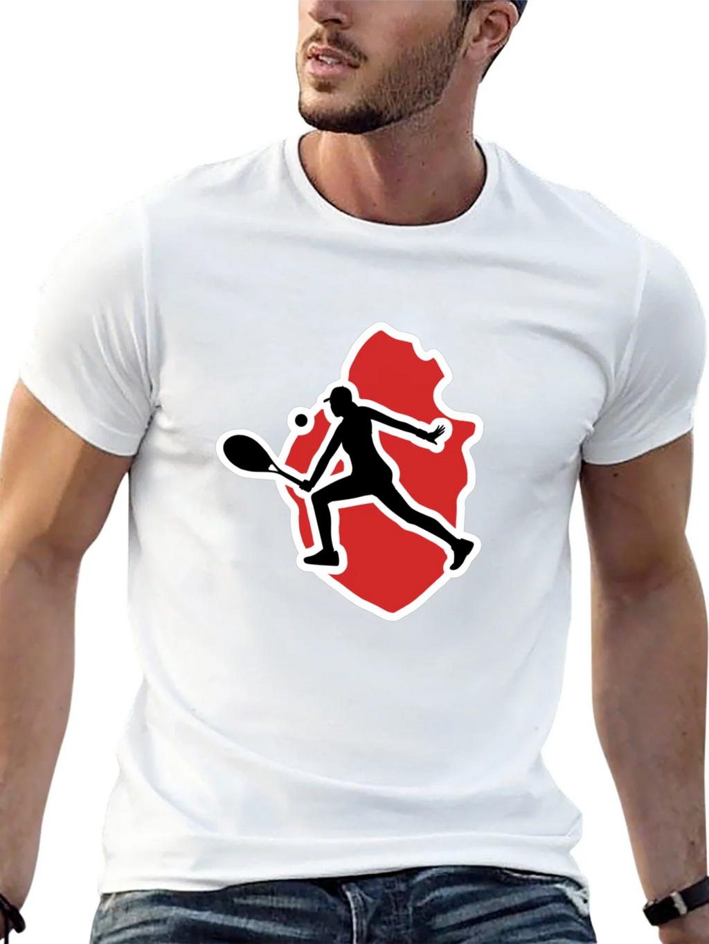 Tennis Player Graphic Tee - Black product image 12
