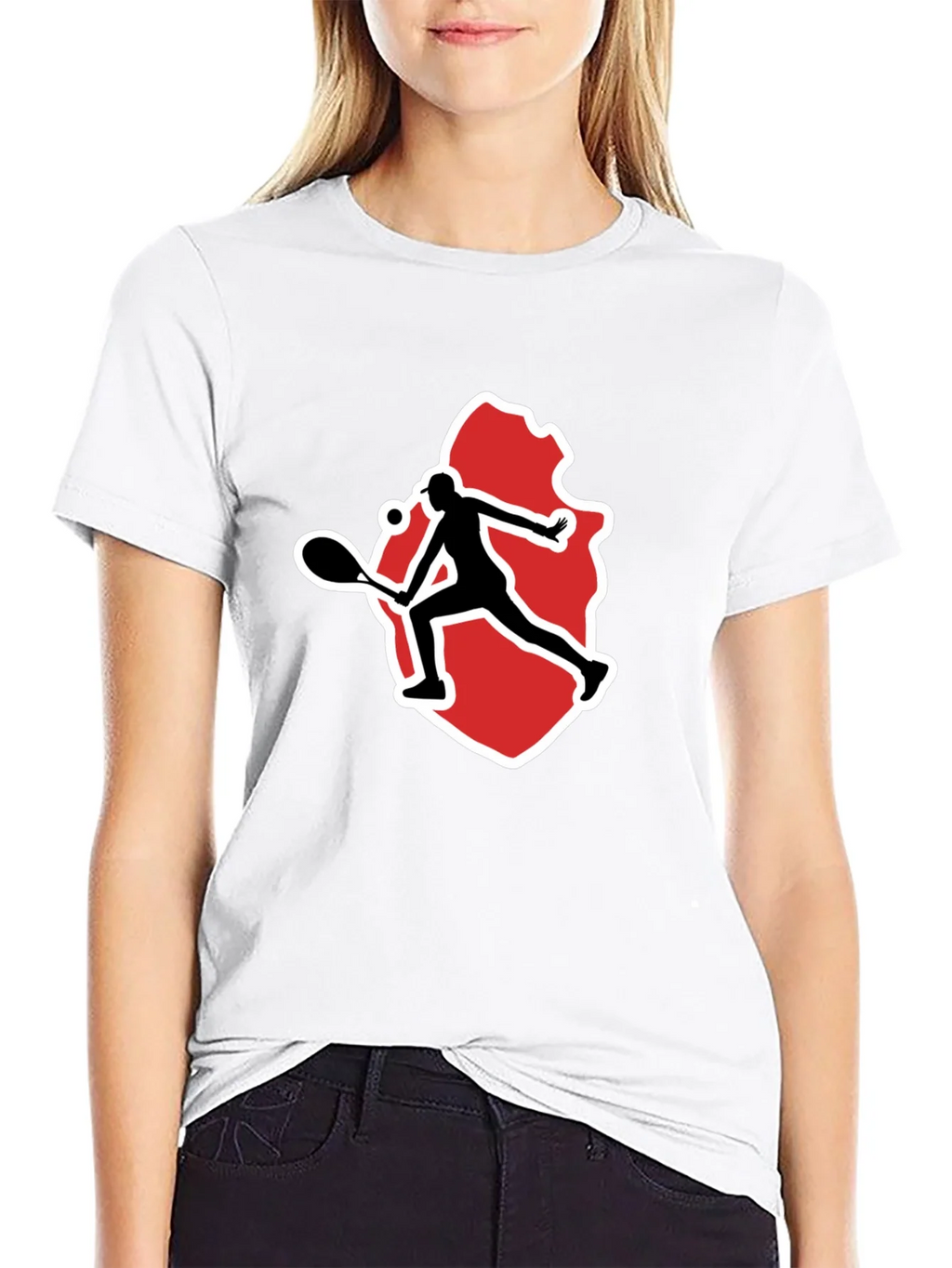 Tennis Player Graphic Tee - Black product image 8