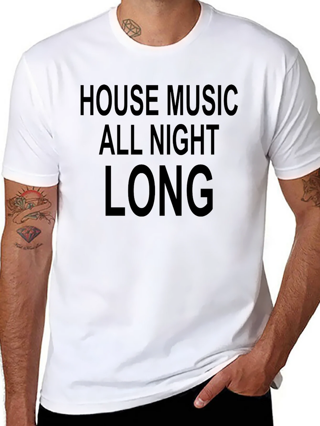 House Music All Night Long Graphic Tee product image 7