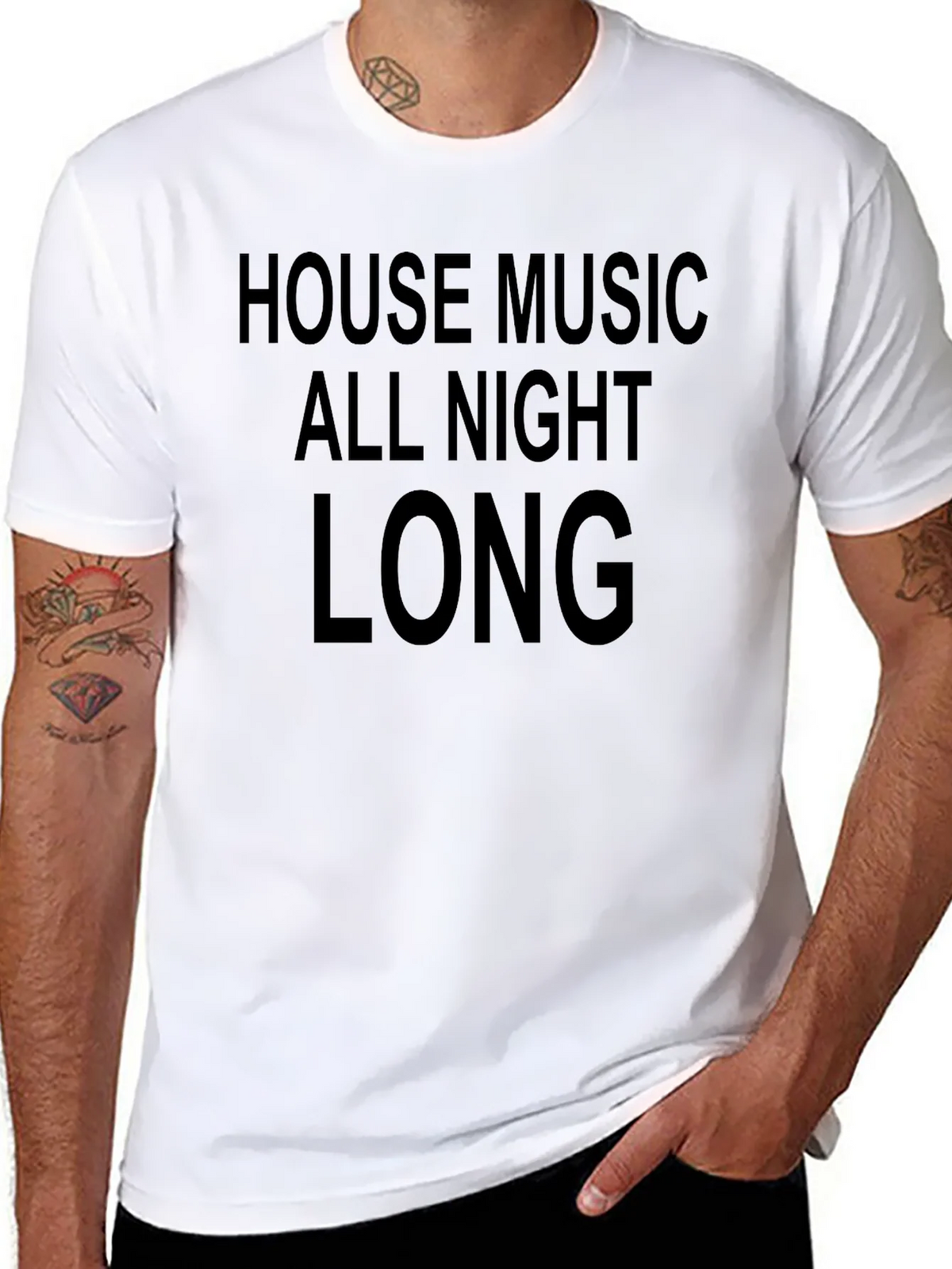 House Music All Night Long Graphic Tee product image 7