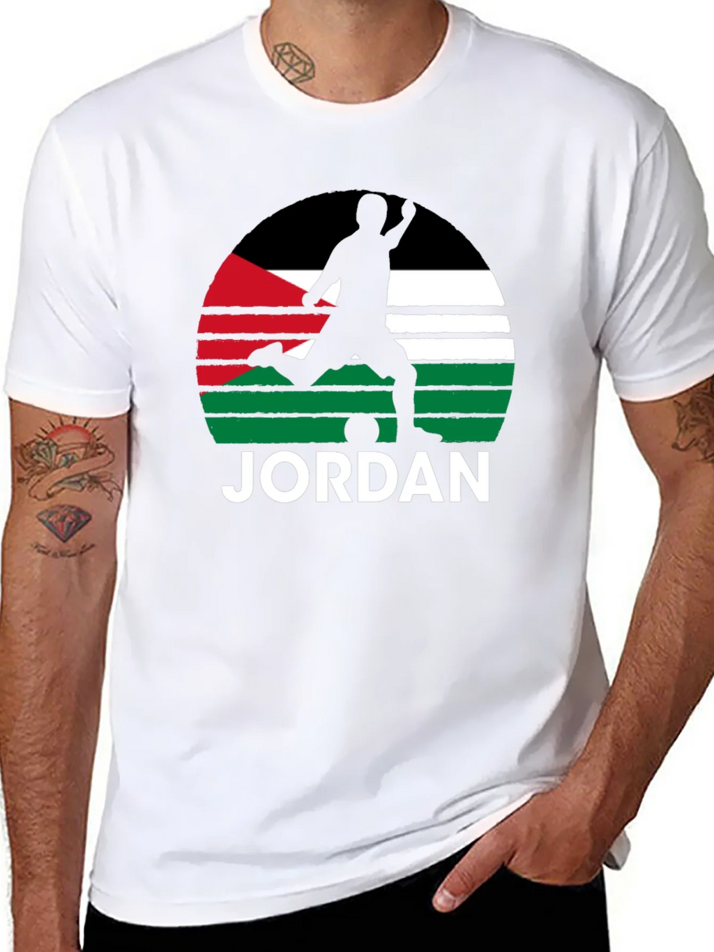 Jordan Soccer Flag Graphic Tee - Black product image 7