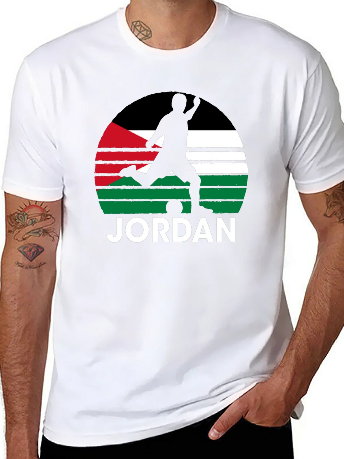 Jordan Soccer Flag Graphic Tee - Black product image 7