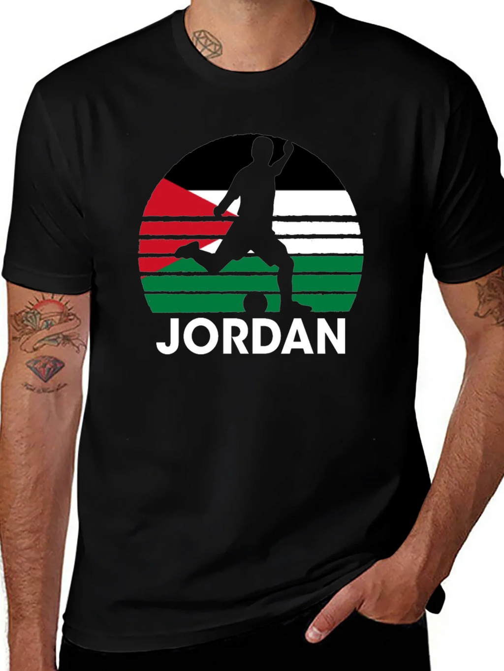 Jordan Soccer Flag Graphic Tee - Black product image 1