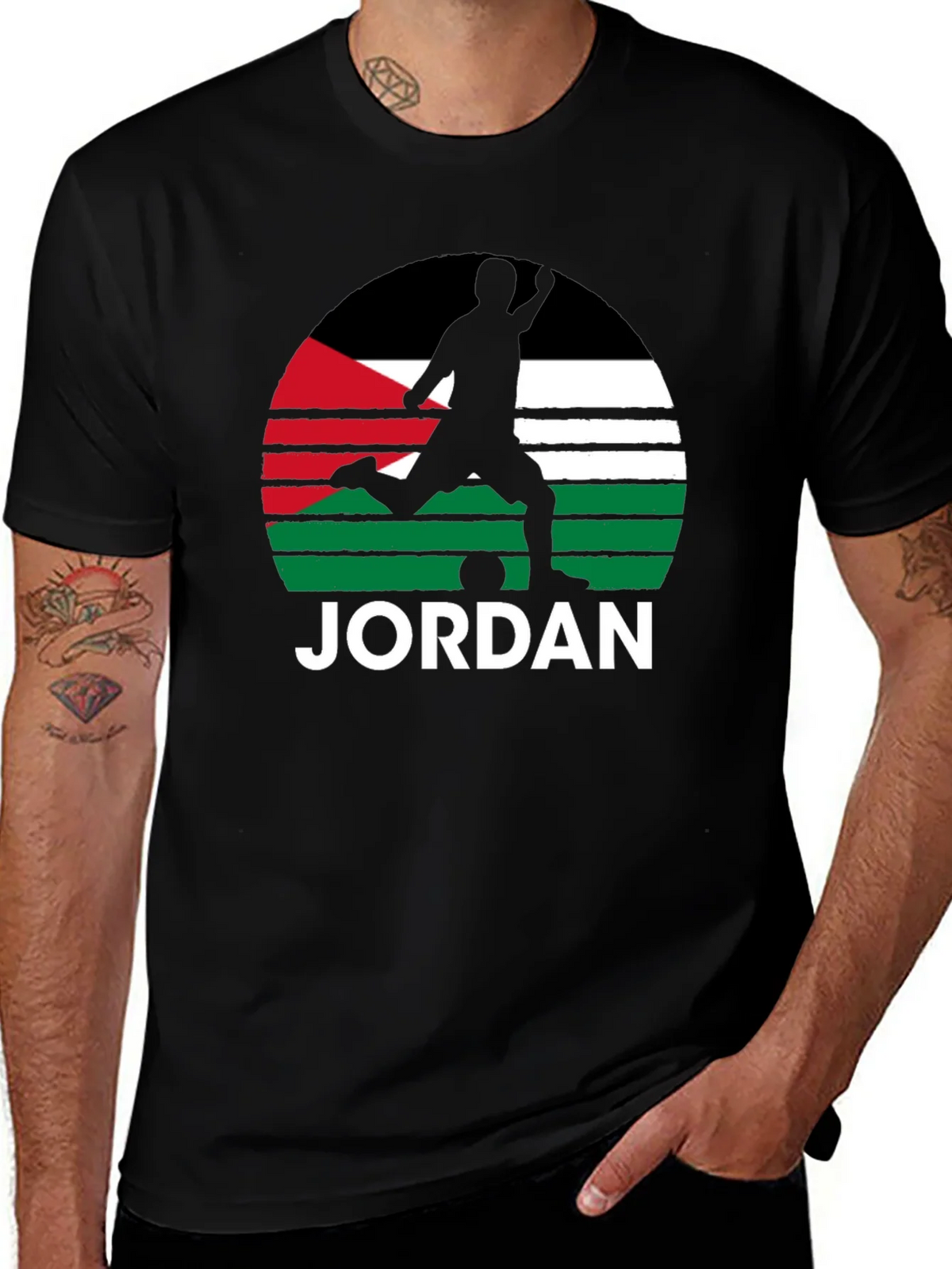 Jordan Soccer Flag Graphic Tee - Black product image 1