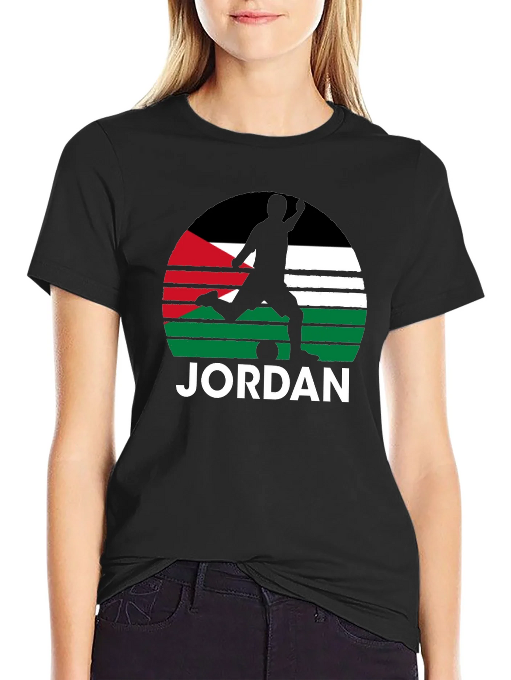 Jordan Soccer Flag Graphic Tee - Black product image 2