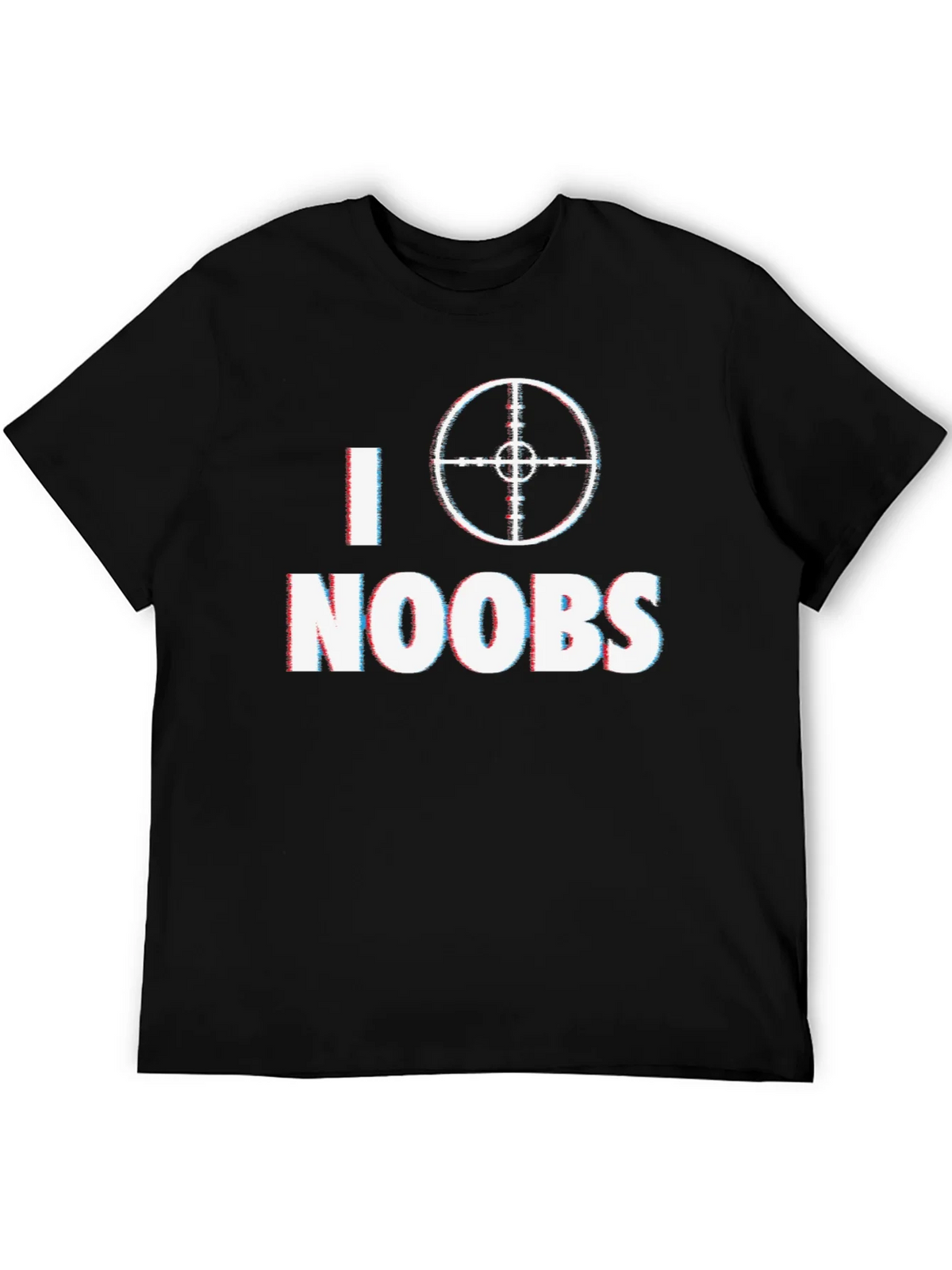 I Target Noobs Black T-Shirt - Gaming Humor Tee product image 5