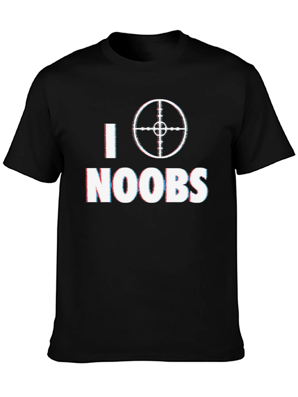 I Target Noobs Black T-Shirt - Gaming Humor Tee product image 3