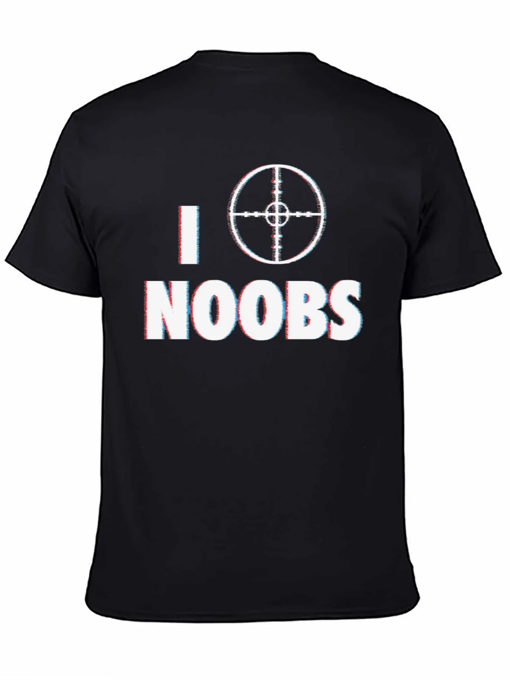 I Target Noobs Black T-Shirt - Gaming Humor Tee product image 4