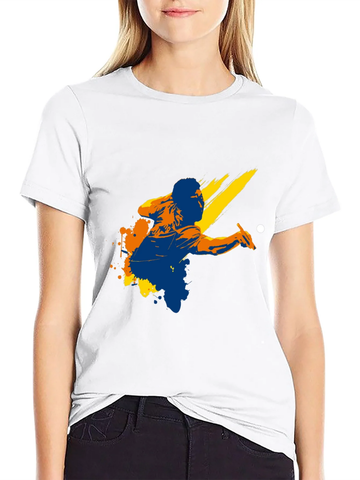 Graphic Print Black T-Shirt - Billiards Player Design product image 8