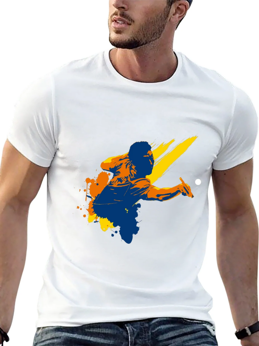 Graphic Print Black T-Shirt - Billiards Player Design product image 12