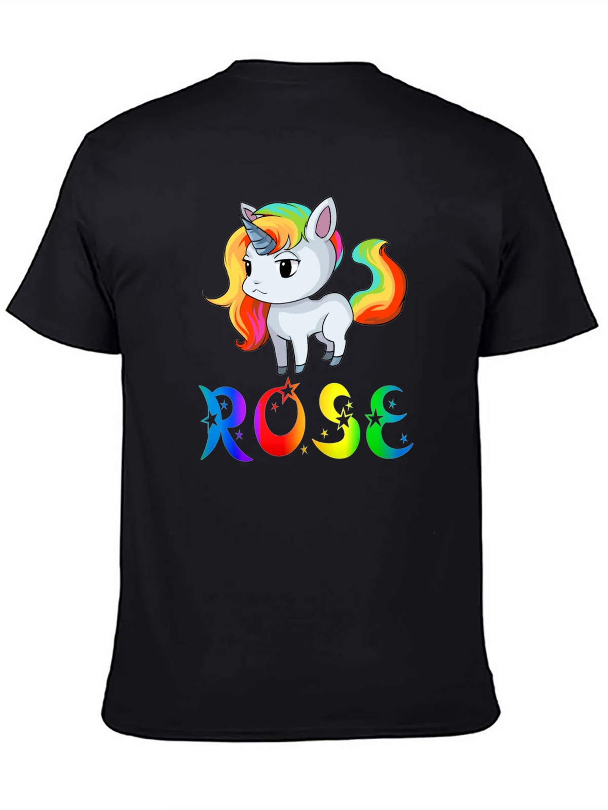 Rose Unicorn Rainbow T-Shirt - Cute & Colorful product image 4