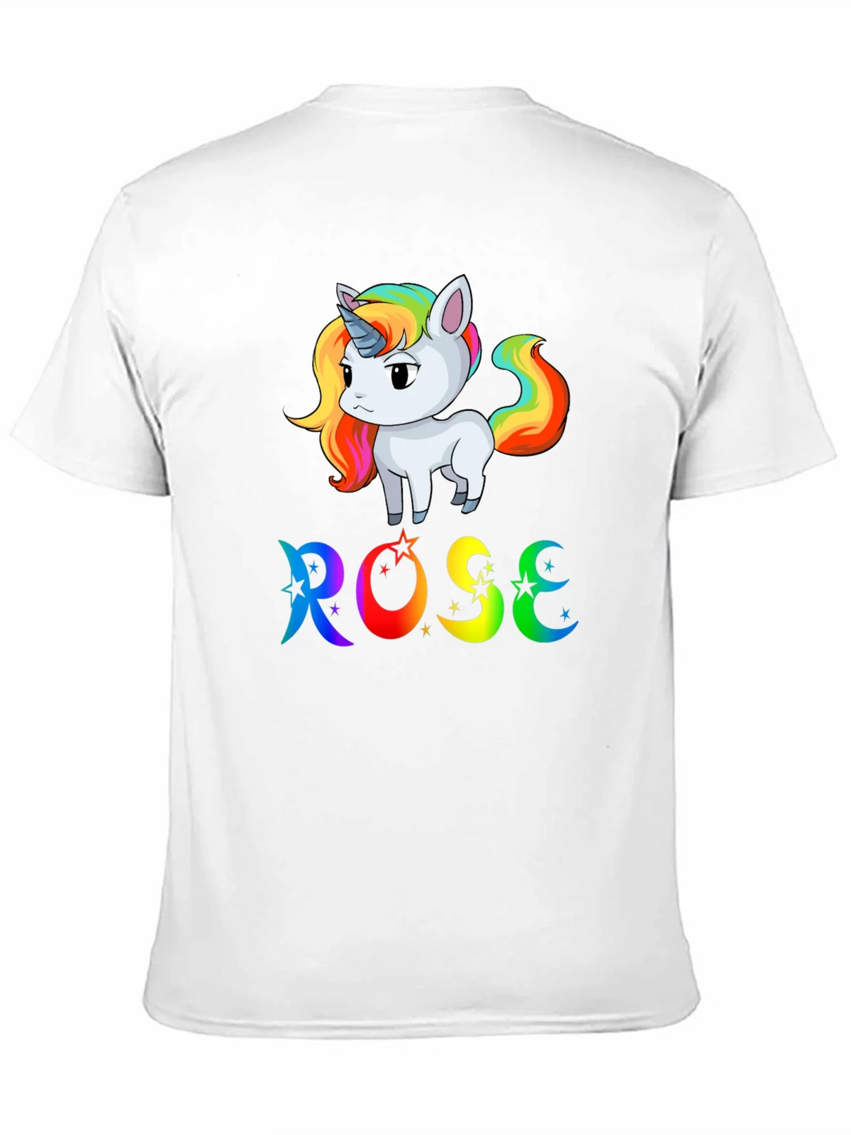 Rose Unicorn Rainbow T-Shirt - Cute & Colorful product image 10