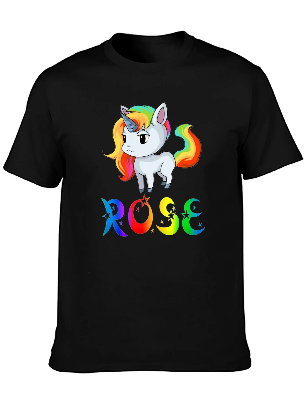 Rose Unicorn Rainbow T-Shirt - Cute & Colorful product image 3