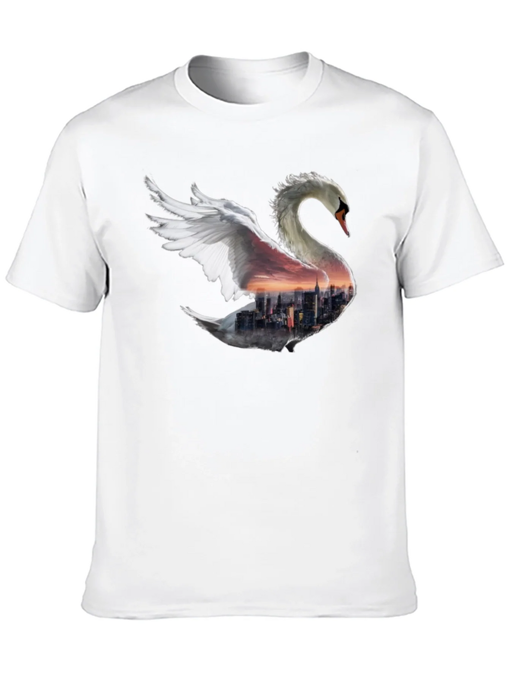 Swan Skyline Graphic T-Shirt - Unique Design product image 9