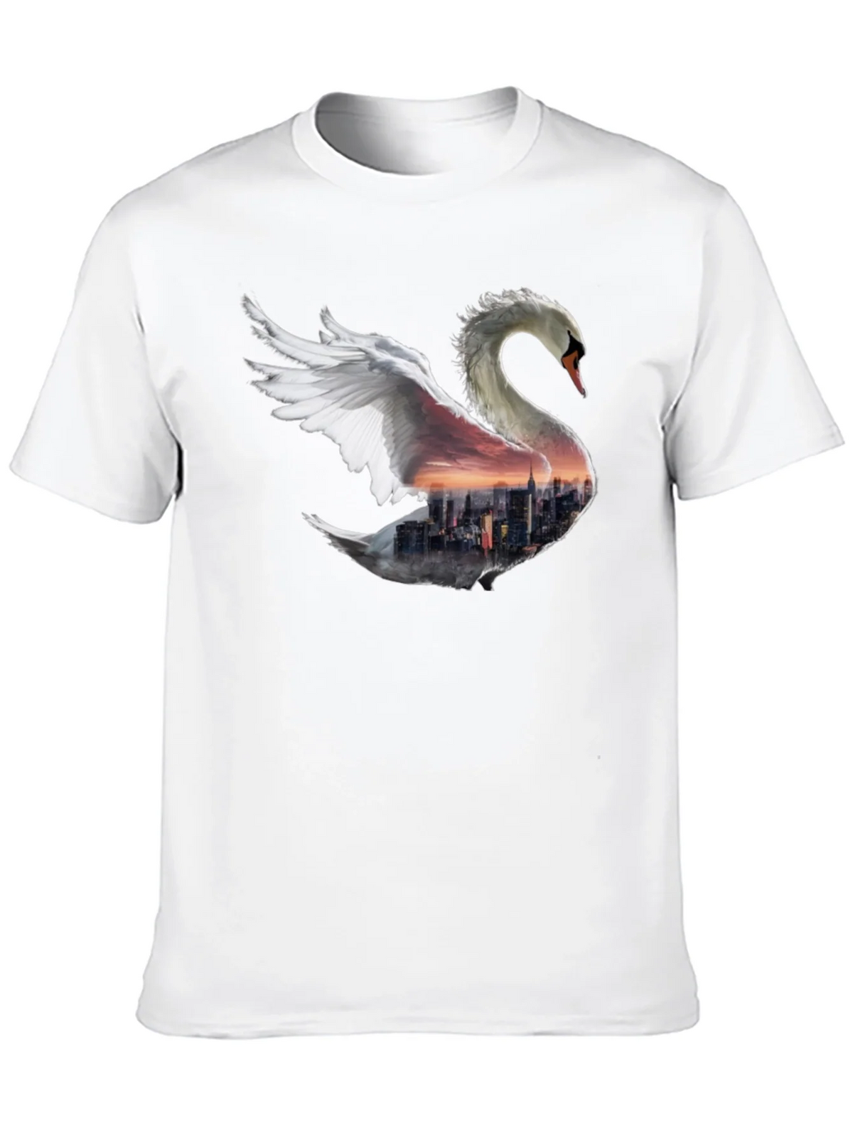 Swan Skyline Graphic T-Shirt - Unique Design product image 9