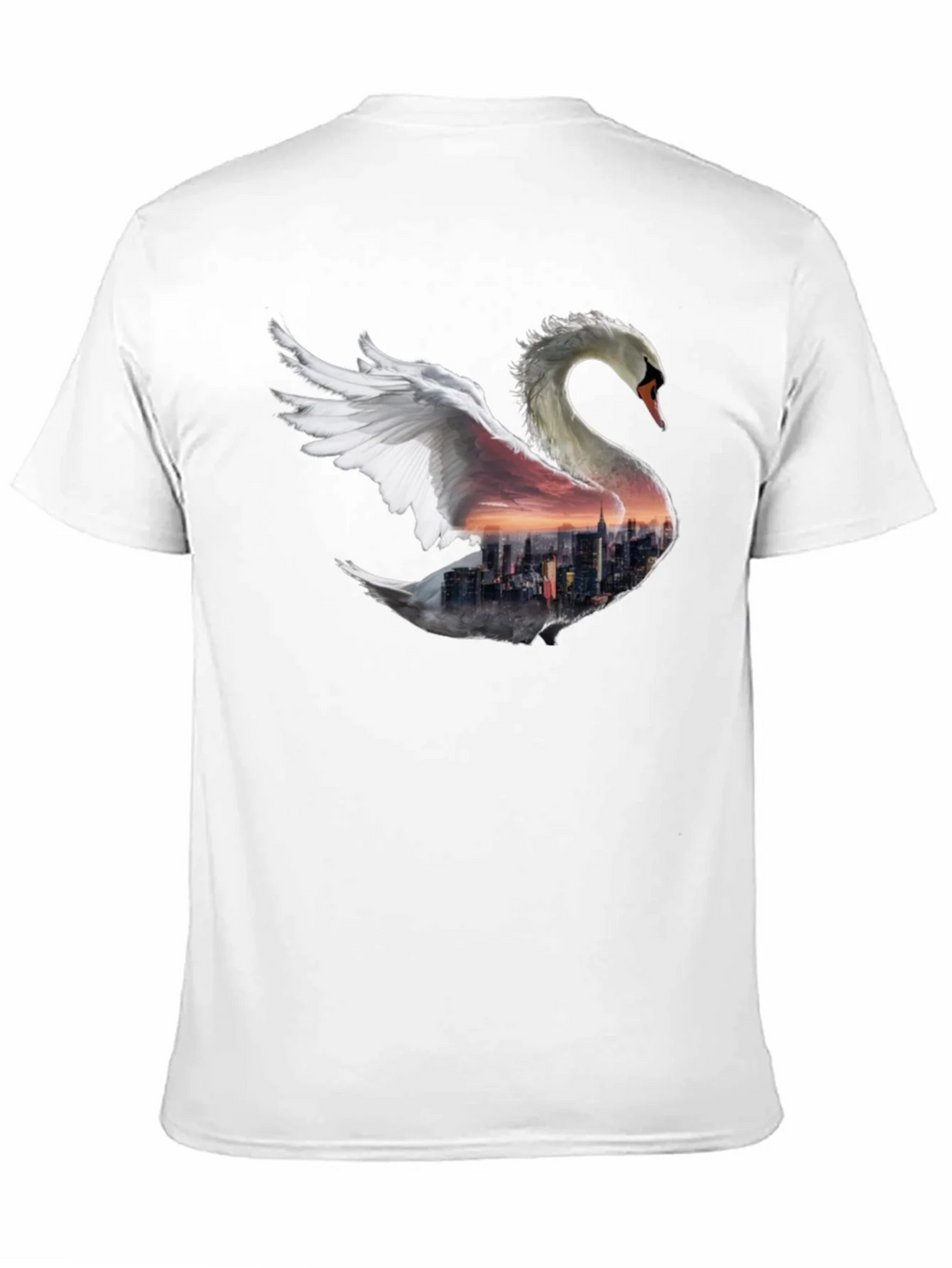 Swan Skyline Graphic T-Shirt - Unique Design product image 10