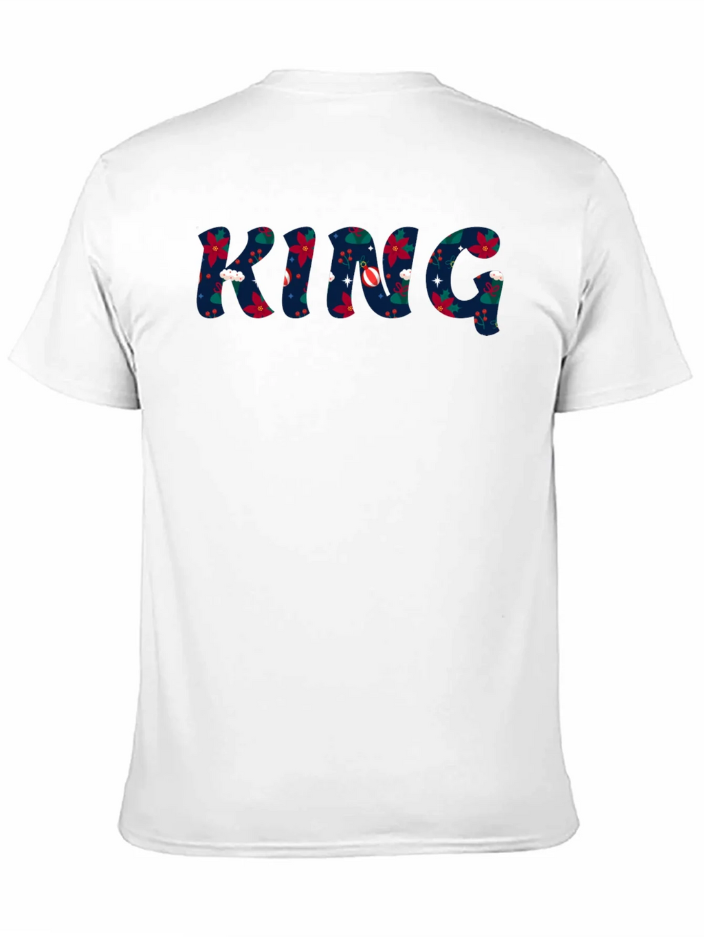King Christmas Pattern Crew Neck T-Shirt product image 7