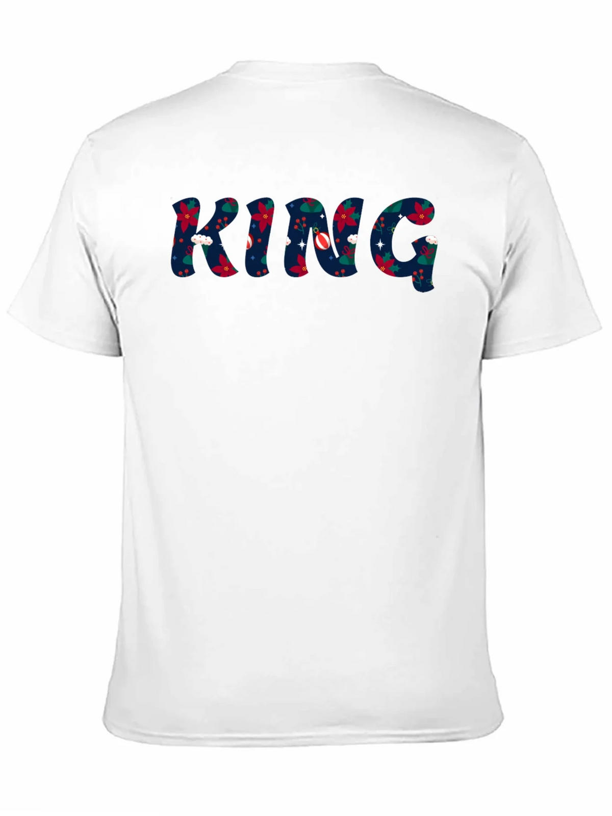 King Christmas Pattern Crew Neck T-Shirt product image 7