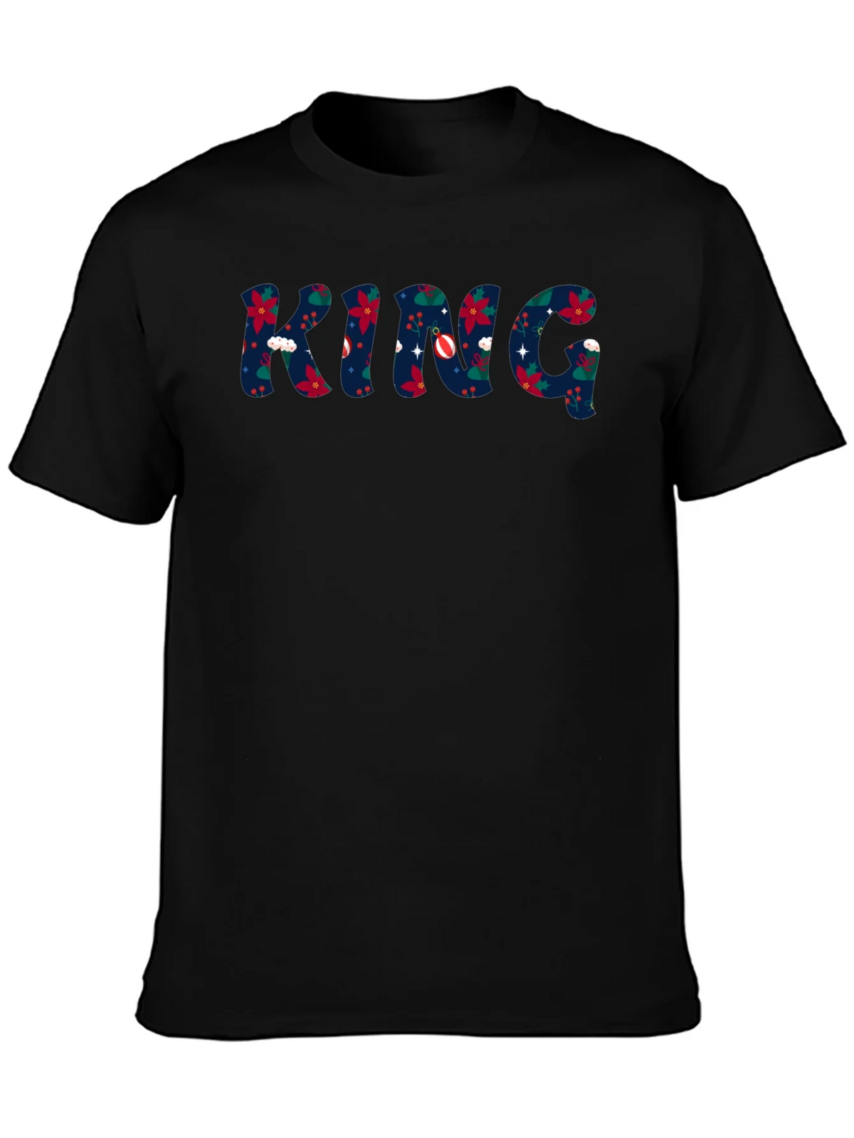 King Christmas Pattern Crew Neck T-Shirt product image 2