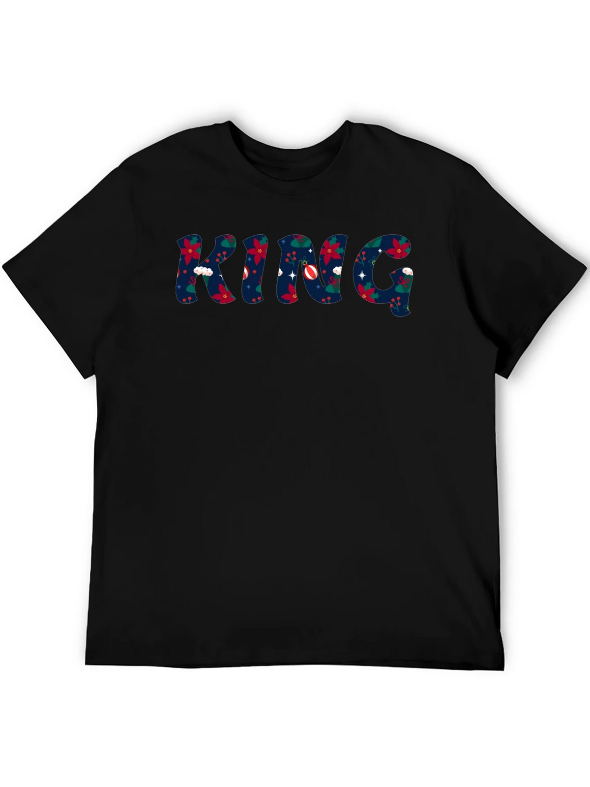 King Christmas Pattern Crew Neck T-Shirt product image 3