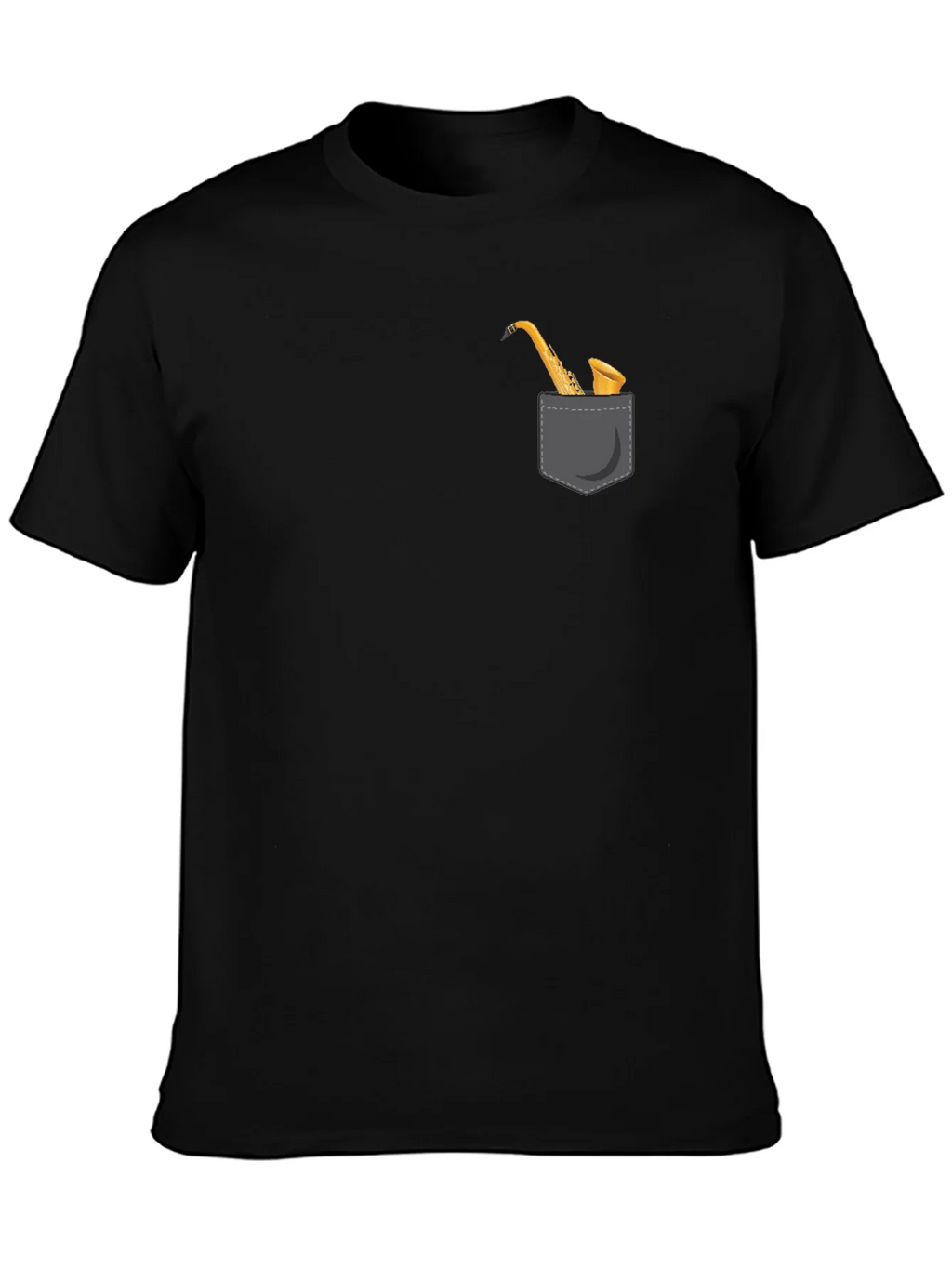 Saxophone Pocket Graphic Tee - Classic Black product image 3