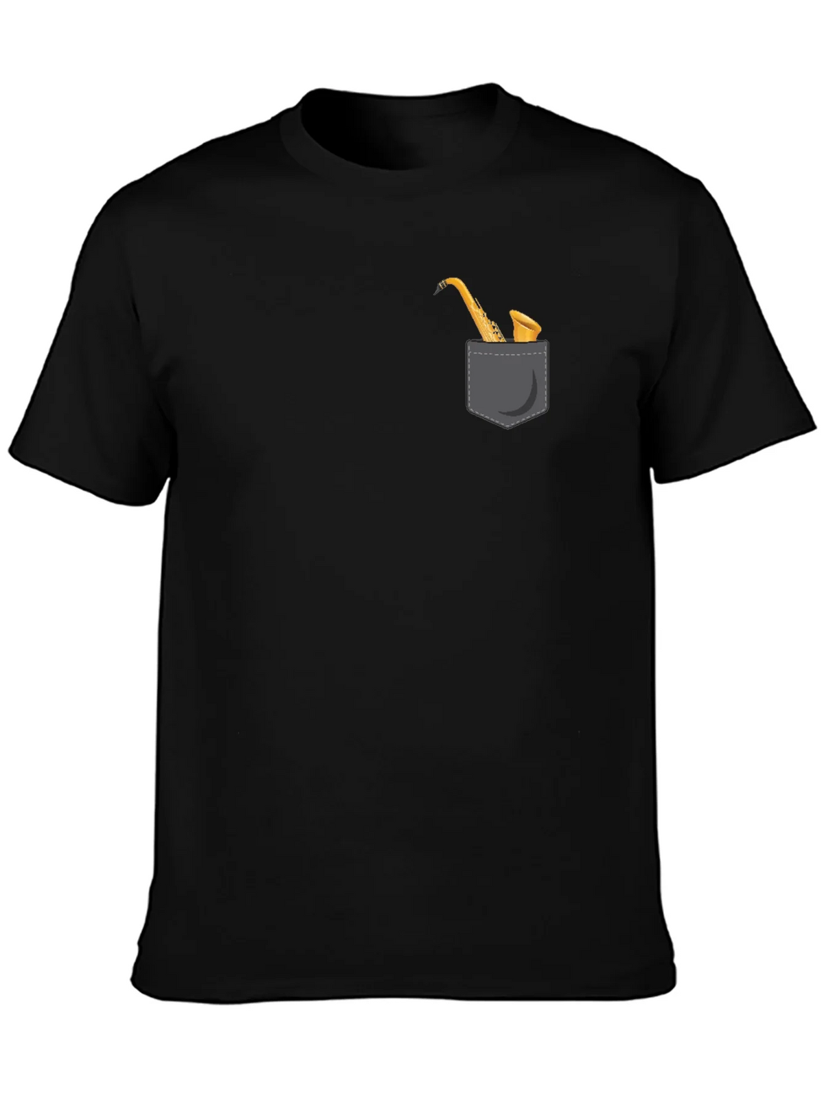 Saxophone Pocket Graphic Tee - Classic Black product image 3