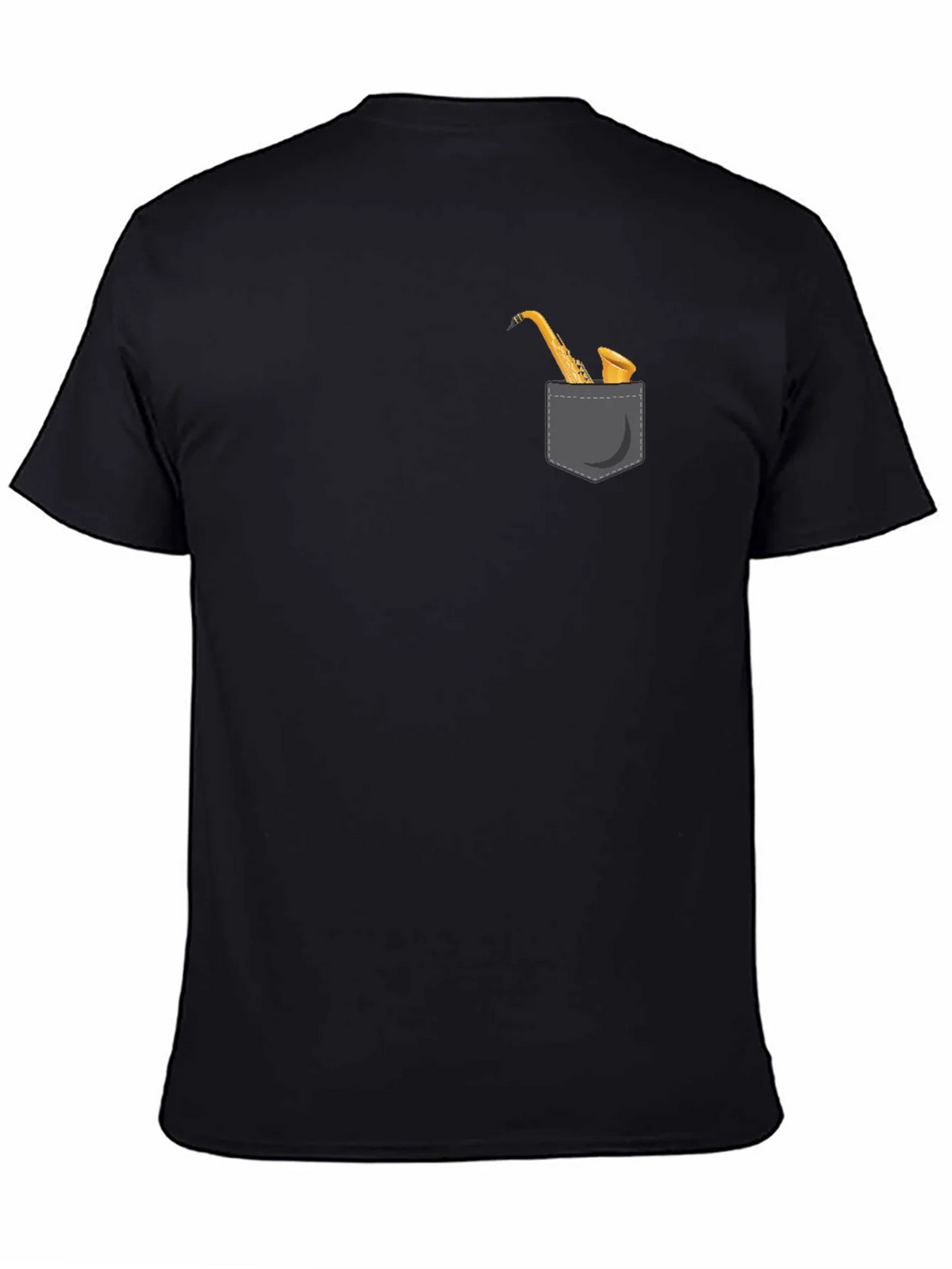 Saxophone Pocket Graphic Tee - Classic Black product image 4