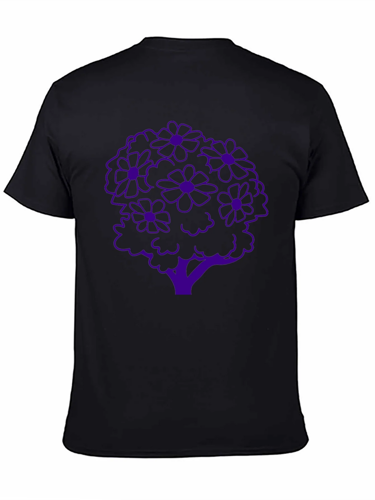 Floral Tree Graphic Tee - Stylish Black T-Shirt product image 4