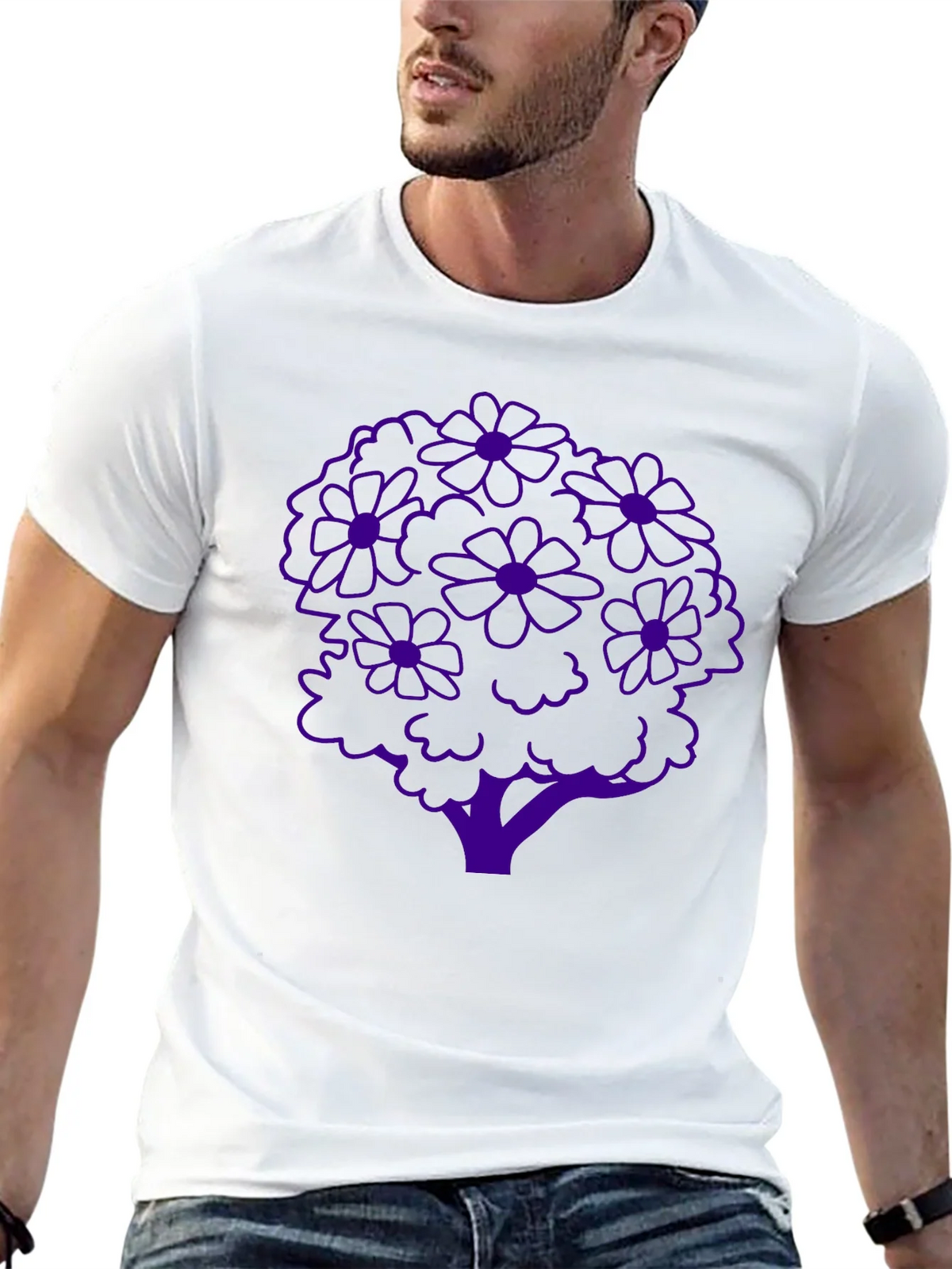 Floral Tree Graphic Tee - Stylish Black T-Shirt product image 12