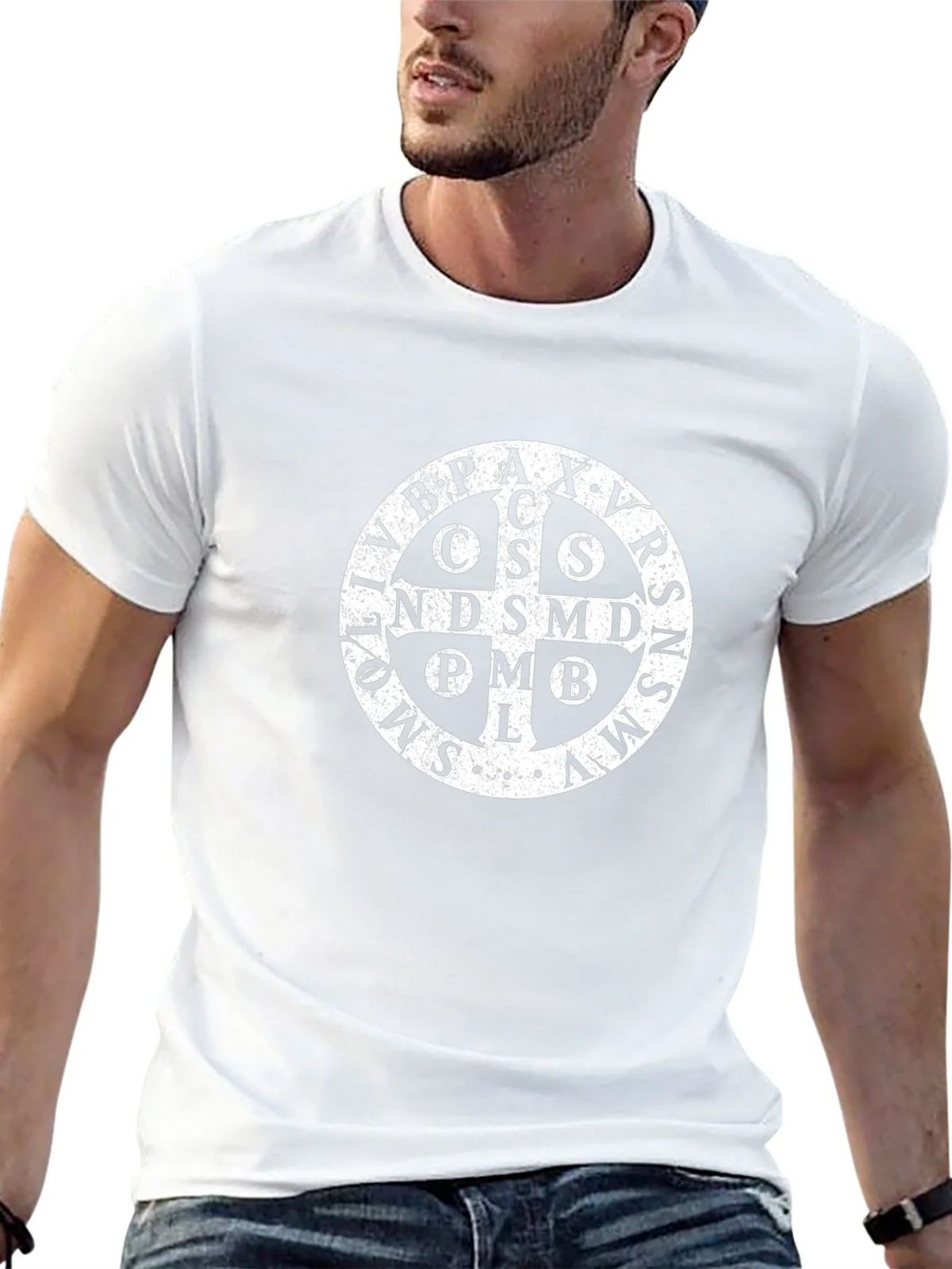 St. Benedict Medal T-Shirt - Black product image 12