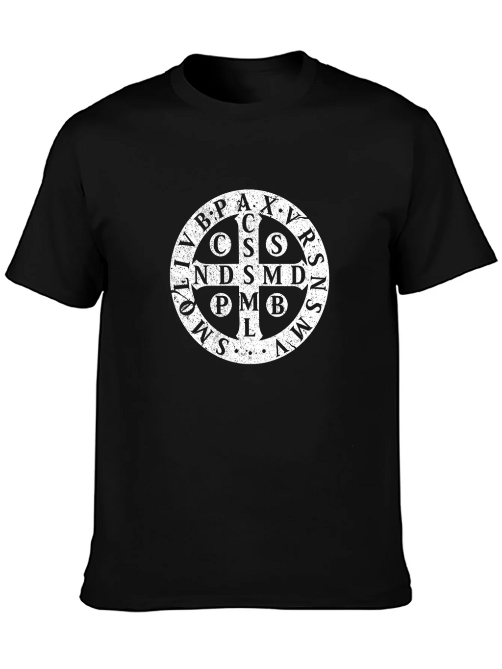 St. Benedict Medal T-Shirt - Black product image 3