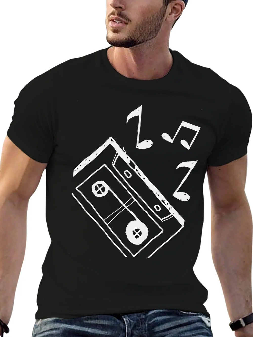 Retro Music Cassette T-Shirt - Cool Graphic Tee product image 6