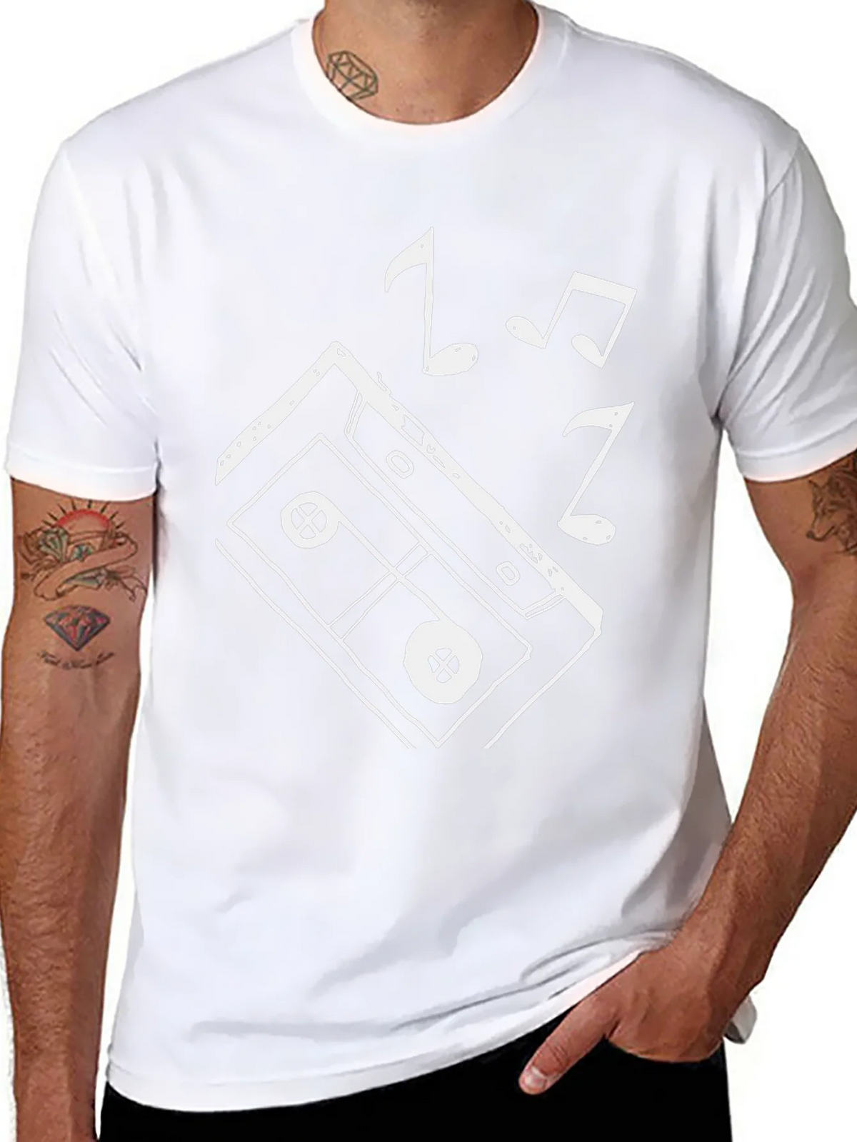 Retro Music Cassette T-Shirt - Cool Graphic Tee product image 7