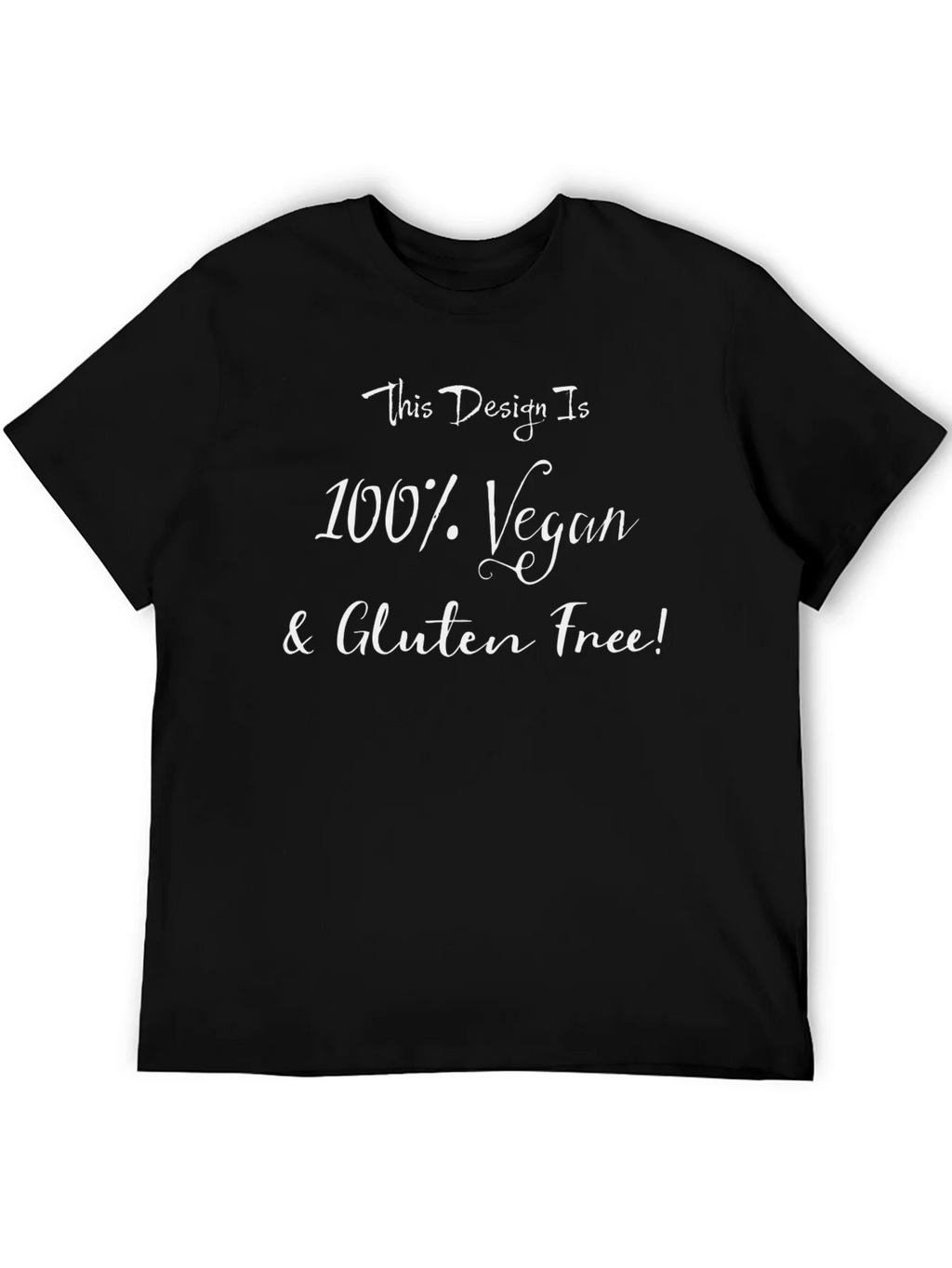 Vegan & Gluten-Free T-Shirt - Black product image 5