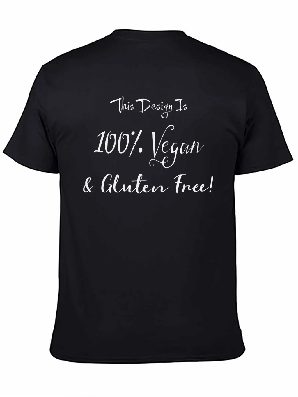 Vegan & Gluten-Free T-Shirt - Black product image 4