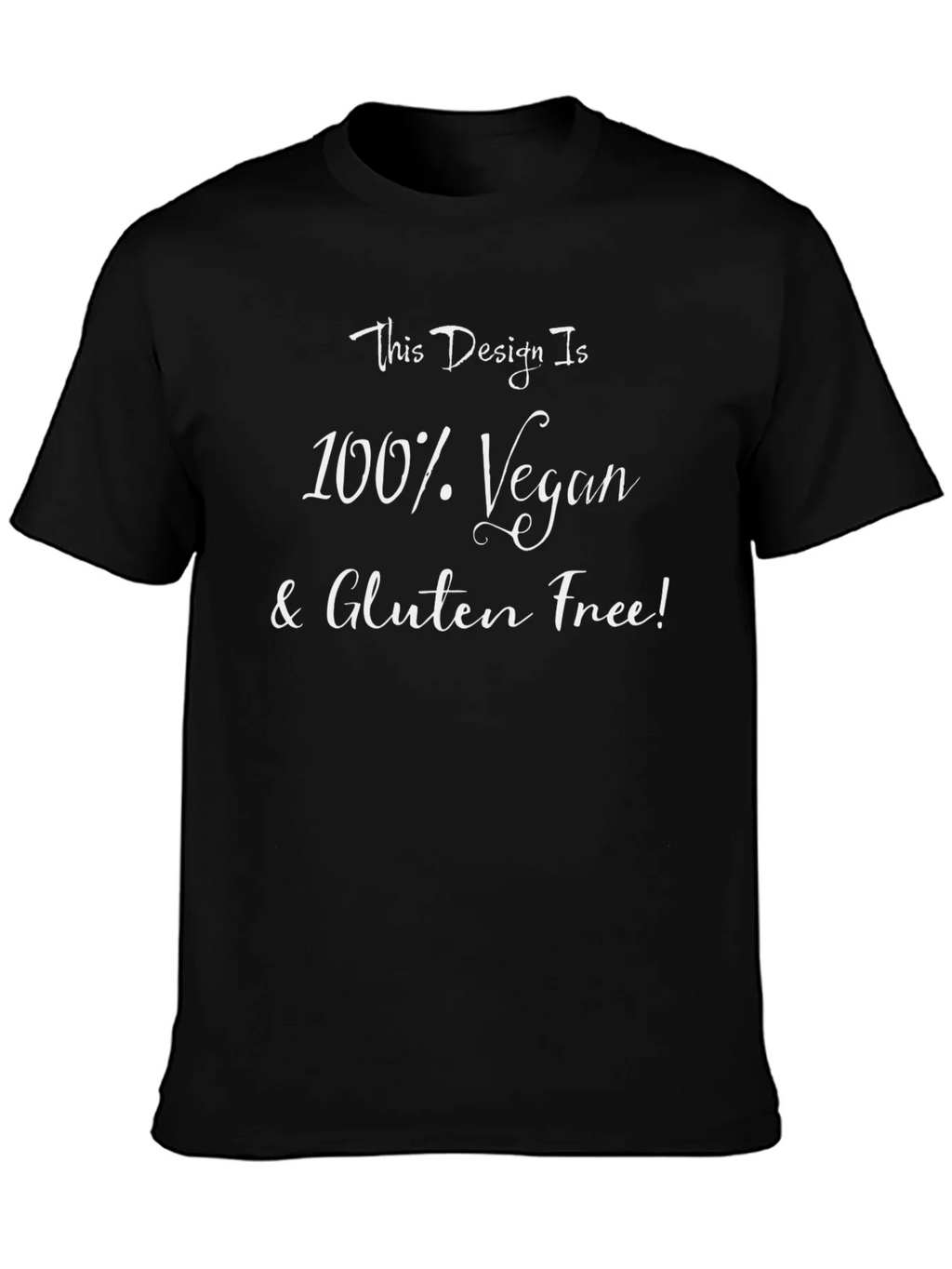 Vegan & Gluten-Free T-Shirt - Black product image 3