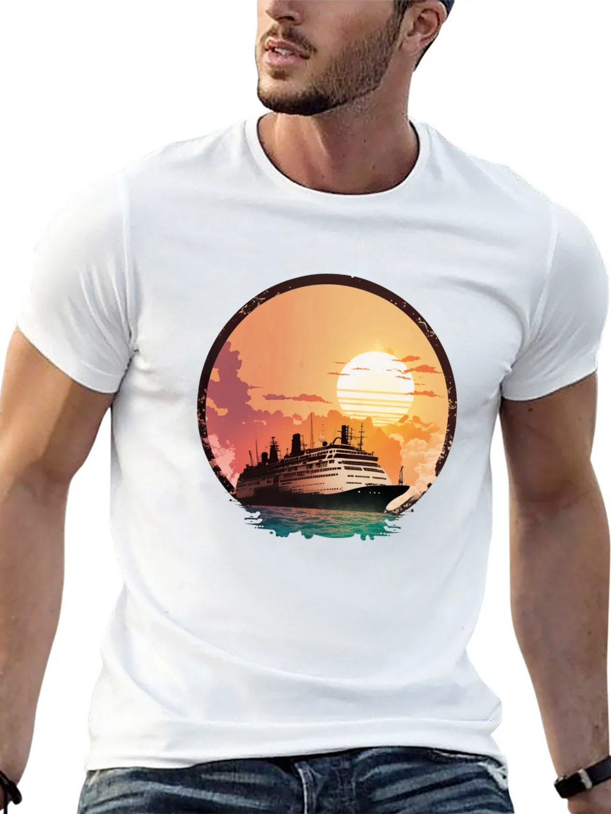 Sunset Cruise Graphic T-Shirt product image 12