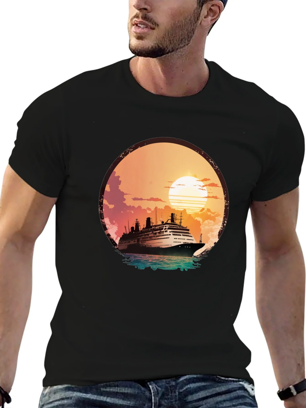 Sunset Cruise Graphic T-Shirt product image 6