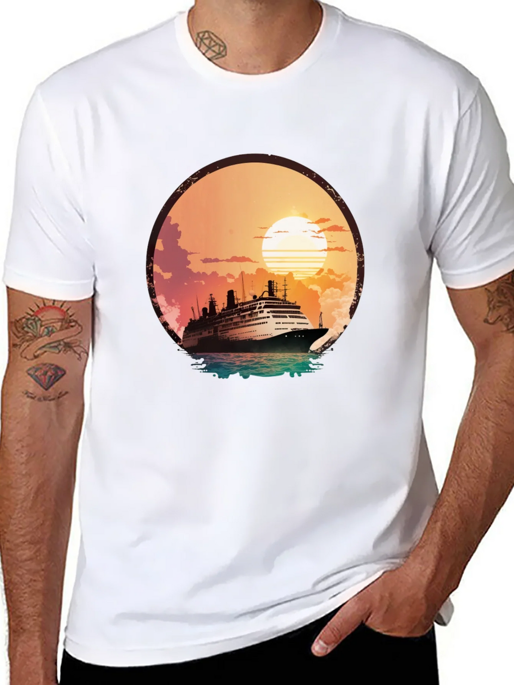 Sunset Cruise Graphic T-Shirt product image 7