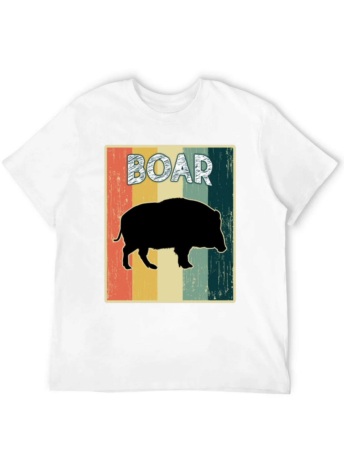 Vintage Style Boar Graphic Tee - Black product image 6