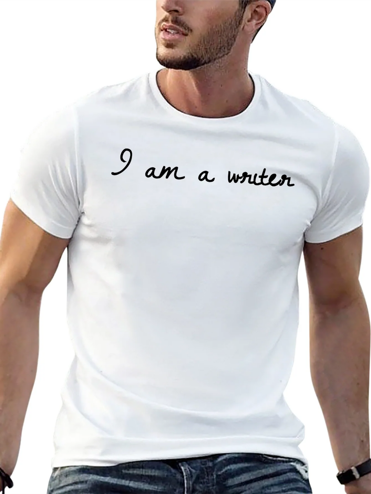 I am a Writer Black T-Shirt product image 12