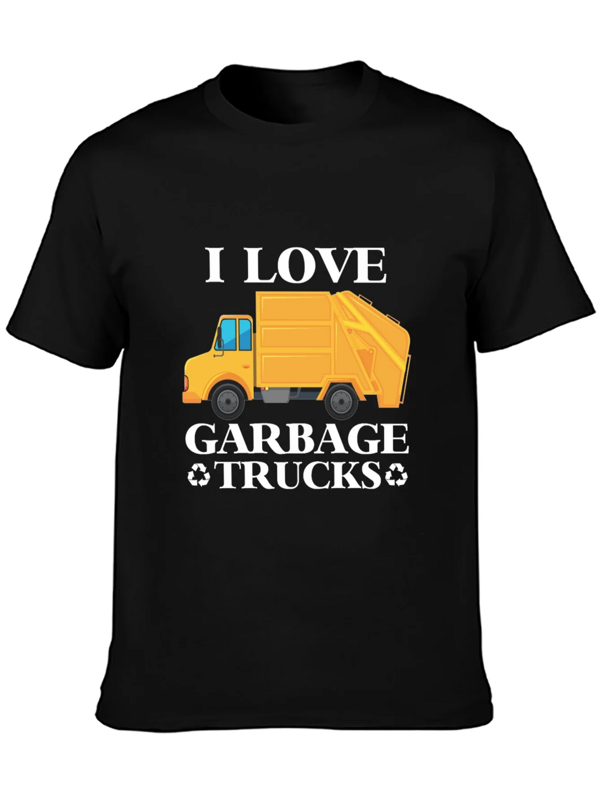 I Love Garbage Trucks Graphic T-Shirt product image 3