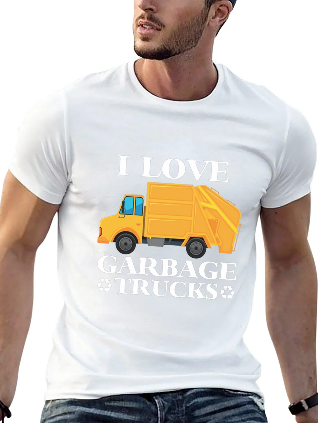 I Love Garbage Trucks Graphic T-Shirt product image 12