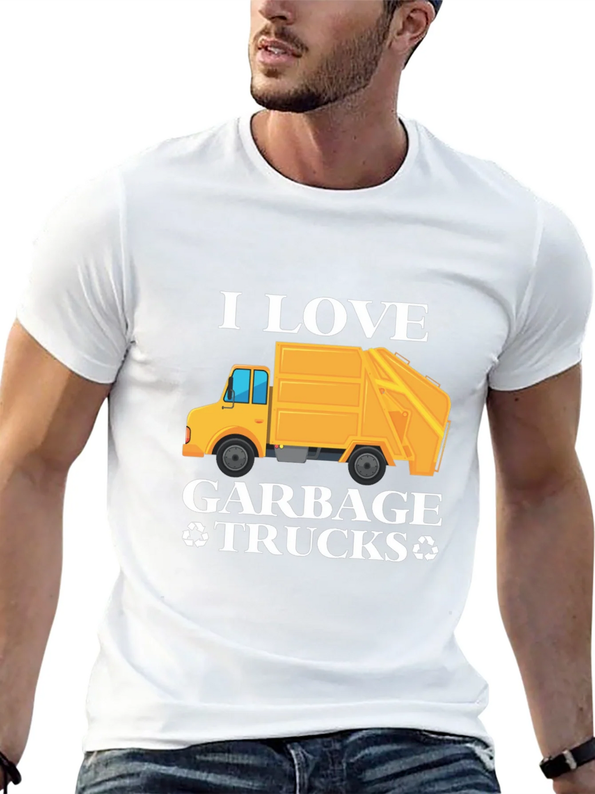 I Love Garbage Trucks Graphic T-Shirt product image 12