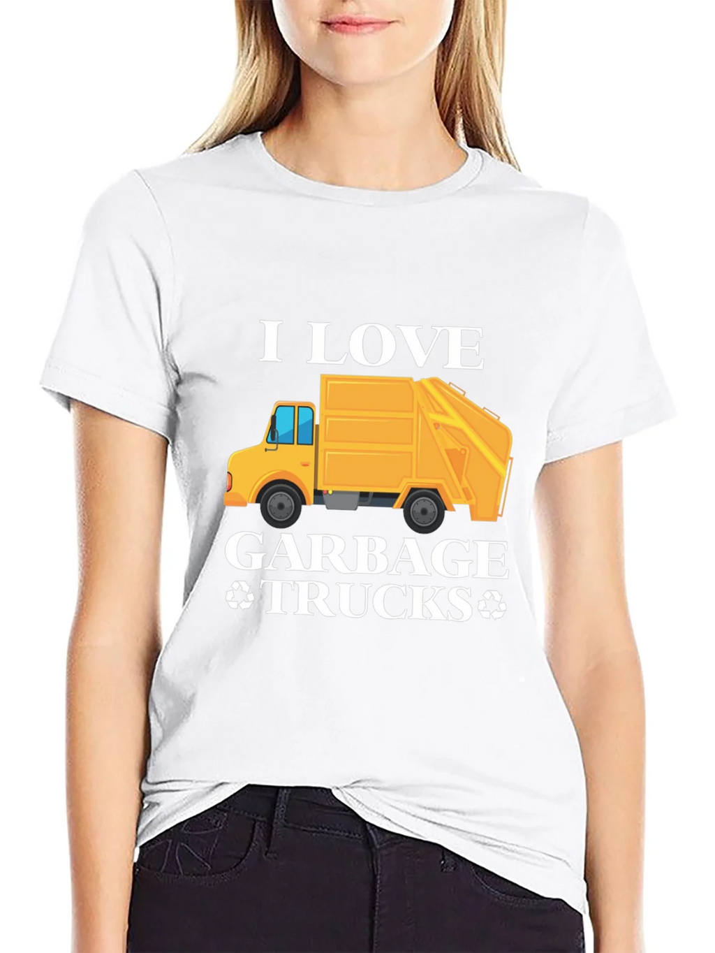 I Love Garbage Trucks Graphic T-Shirt product image 8
