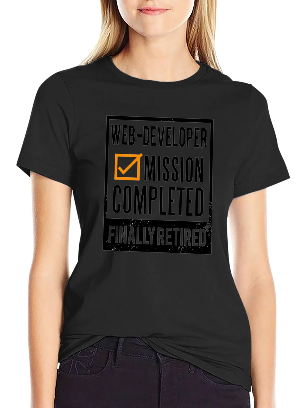 Web Developer Retirement T-Shirt - Mission Completed product image 2